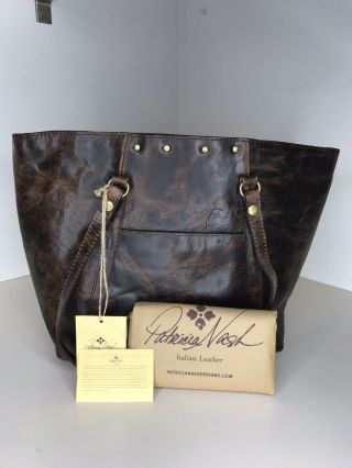 Patricia Nash Benvenuto Tote Distressed Vintage Leather 200$