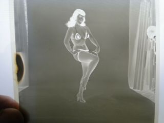 Vintage Erotic Pinup Camera Club 1955 Bettie Page Transparency/Negative 10