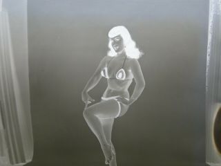Vintage Erotic Pinup Camera Club 1955 Bettie Page Transparency/Negative 3