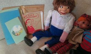 2 x vintage hand crafted Ventriloquist Dummies 2