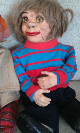 2 x vintage hand crafted Ventriloquist Dummies 4