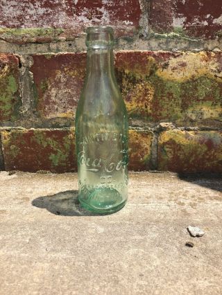 Vintage Straight Side Huntington Wv Coca Cola Soda Pop Embossed Clear Bottle