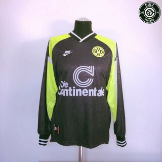 Borussia Dortmund Vintage Nike Away Football Shirt 1995/96 (m) Moller Sammer Era