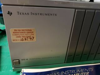 Vtg Texas Instrument Ti - 99/4a Computer w Peripheral Expansion Unit & Accessories 2