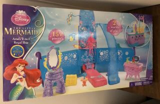 Mattel Disney’s The Little Mermaid Ariel’s 2 In 1 Royal Ship Nrfb Rare