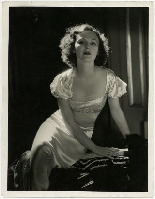 1930s Vintage Large Format George Hurrell Photograph Enchanting Dorothy Jordan