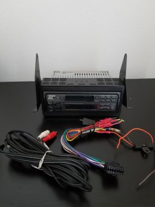 Rare Old Sony Xr - C350 Cassette Car Radio Vintage