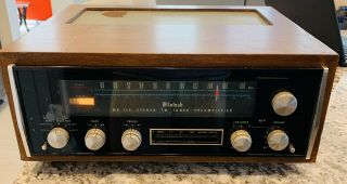 Mcintosh Mx115 Preamplifier Tuner With Wooden Case Vintage Mx 115 Stereo Preamp