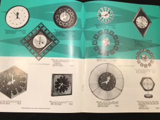 VINTAGE 60’s Clock,  Accessories,  Mirrors Howard Miller Mid century 3 Catalogs 3