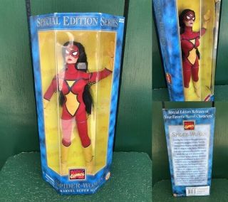 1990s Spider Woman 12 Inch Figure Vintage Usa Rare Marvel Action