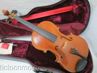 Vintage Roman Rokosz Violin No.  Xx Chicago,  Il 1952 W/ Audinot Violin Bow & Case