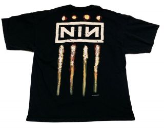 Vintage 1994 Nine Inch Nails The Downward Spiral Album Shirt Size XL 2XL RARE 3