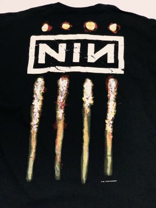Vintage 1994 Nine Inch Nails The Downward Spiral Album Shirt Size XL 2XL RARE 4