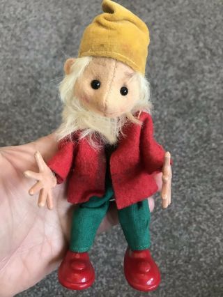 Rare Vintage Germany Schuco Bigo - Fix Bendable Posable Gnome Dwarf Doll Nr