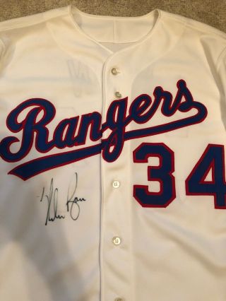 Vintage Game Worn & Signed MLB Texas Rangers Nolan Ryan Jersey 1990 Rawlings 2
