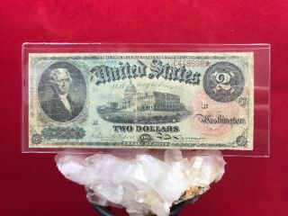 Antique 1869 $2 Legal Tender " Rainbow " Strong Very Fine - Ungraded/uncertified