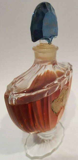 STUNNING 10cm tall Vintage Guerlain Shalimar perfume bottle 4