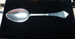 Large Danish Serving Spoon Marked Jensen Three Towers Over 11 /2 "