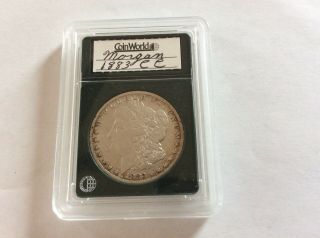 1883 Cc Morgan Silver Dollar (vintage Coinworld Case) Coin.  3004