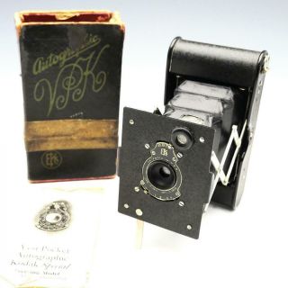 Vintage Vest Pocket Kodak Autographic 127 Folding Camera -