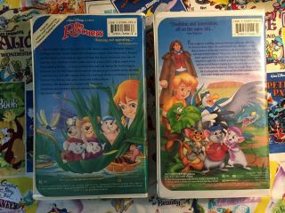 The Rescuers AND The Rescuers Down Under SET,  Black Diamonds (VHS,  1991) Rare 3