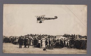 Avro 504 July 1919 Southport Air Display Lt Brown Silver Cup Large Vintage Photo