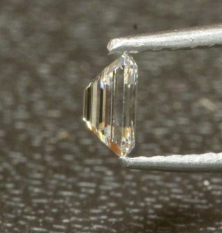 GIA loose certified.  36ct VS1 H emerald cut diamond estate vintage antique 8