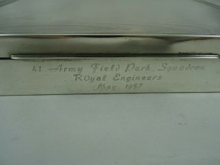 LARGE solid silver CIGARETTE BOX,  c1957 4