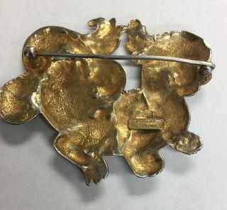 Vintage Guglielmo Cini Silver Foo Dog Dragon Pin,  Sweetie 4