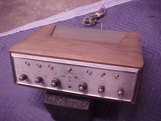 Vintage Hh Scott Stereomaster 299 - D Stereo Tube Amplifier W/ Wood Cabinet Case