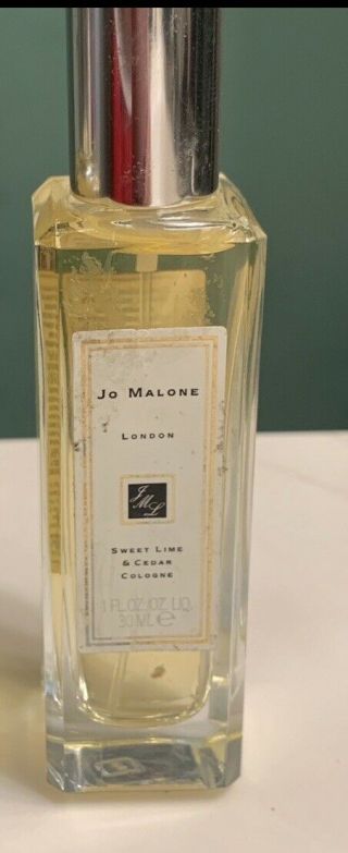 Sweet Lime And Cedar By Jo Malone 1.  0 Oz Vintage Rare Cologne,  Discontinued