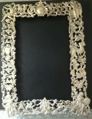 Antique Solid Silver Picture Frame