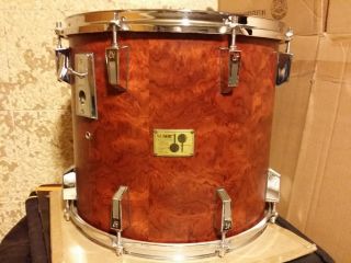 Rare Vintage Sonor Signature Lite 16 X 14 Birch Shell Tom Bubinga In/out Germany