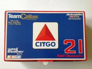 Team Caliber Vintage Series Neil Bonnett 21 Wood Brothers 1989 Ford Thunderbird