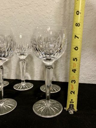 Very Rare Vintage Waterford Crystal EILEEN Cut Wine Hock Set of 10 Glasses 10