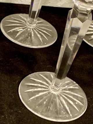 Very Rare Vintage Waterford Crystal EILEEN Cut Wine Hock Set of 10 Glasses 6