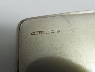 LOVELY RARE ENGLISH ANTIQUE 1905 STERLING SILVER SLIDE ACTION DOUBLE STAMP CASE 6