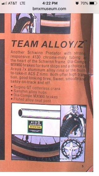 1983 Schwinn Predator Team Alloy Package BMX bike,  Chrome,  Old School Vintage, 7