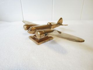 Vintage Bronze (heavy) Car Mascot - " Halifax Bomber/plane  Car Mascot