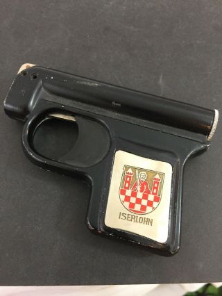 Vintage Gun Shaped Pocket Lighter - Made In Germany - Iserlohn Germany