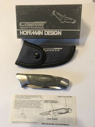 Vintage Condor Knife Hoffman Design Model 82ssg