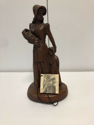 Vintage " Sara Backbone Of The West " Largo Sculpture Statue Western Art Cowboy