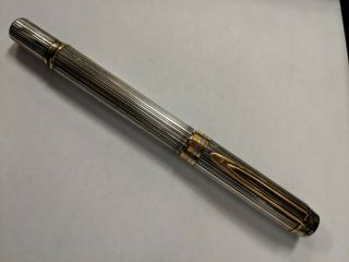 Waterman Le Man 100 Sterling Silver Fountain Pen - And Rare