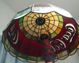 Coca - Cola Collectibles Vintage Lamp - Stained Glass 4