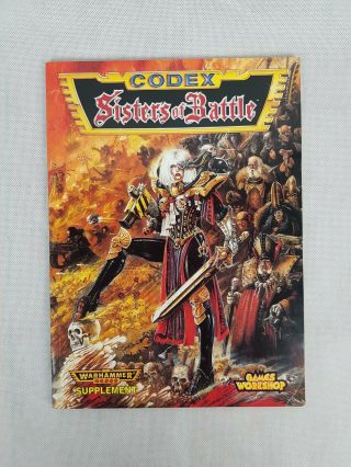 Warhammer 40k Sisters Of Battle Codex Vintage 1997 By Games Workshop