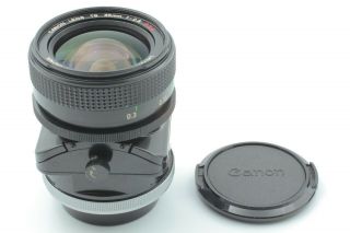 Rare [MINT] Canon TS 35mm f/2.  8 S.  S.  C.  SSC Tilt Shift FD Lens From Japan A67 2