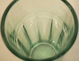 Vtg Green Depression Glass Soda Fountain Straw Holder Dispenser Deco Apothecary 5
