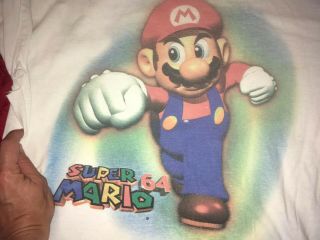 Vintage 90s Mario 64 Nintendo 64 Toys R Us Promo T Shirt 6