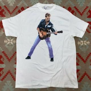 Vintage 1988 George Michael All Over Print Faith Double Sided T Shirt Sz L