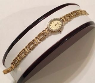 Vintage Michael Anthony 14k Yellow Gold Diamond Ladies Watch